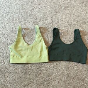 SOLD! Bundle of two Aerie ribbed bralettes size S